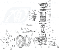 Анонс фото Запчасти для поршневого компрессора К33 Бежецк